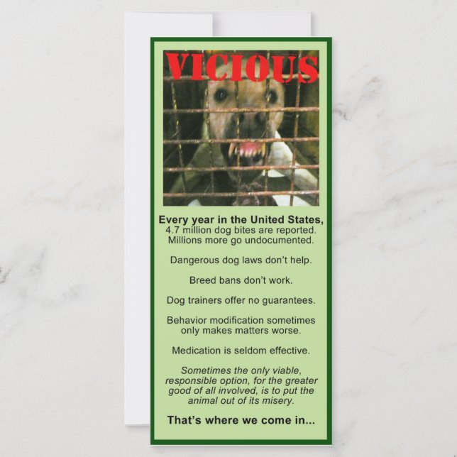 Rackkarte "Bite Me" (Vorderseite)