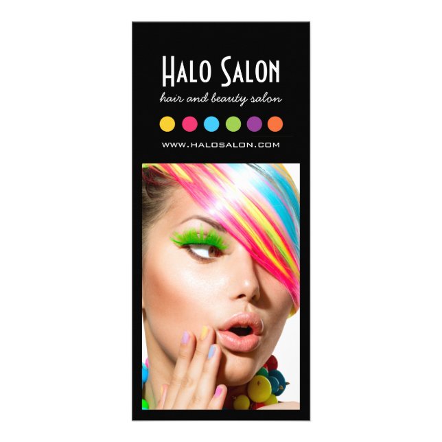 Rackkarte für Fett-Hair und Makeup-Preis Werbekarte (Vorne)