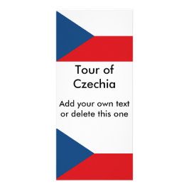 Rackkarte mit der Flagge Tschechiens Werbekarte