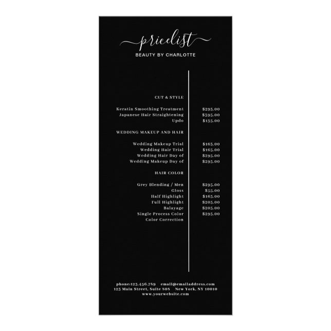 Rackkarte Werbekarte (Vorne)