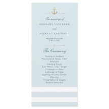 Rackkarten für Aqua White Striped Nautic