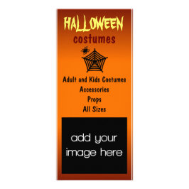 Rackkarten für Schwarze Spinnen und WebHalloween-K Werbekarte