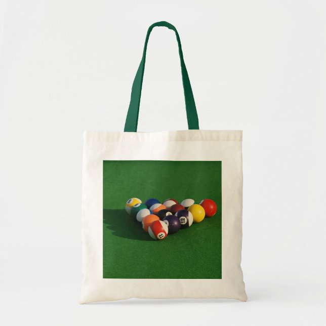 Rackte Pool Balls Totbeutel Tragetasche (Vorne)