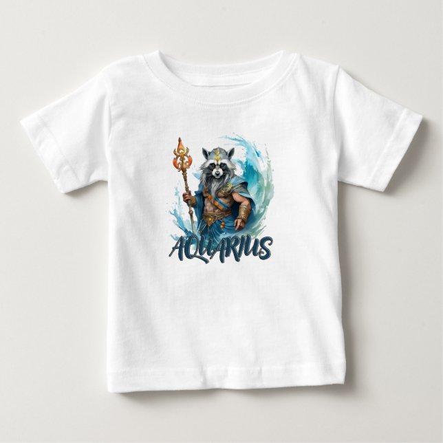 Racon Aquarius, Tierkreiszeichen Baby T-shirt (Vorderseite)