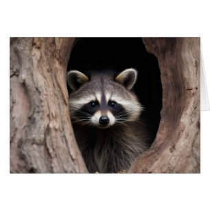 Racon dans la grotte des arbres
