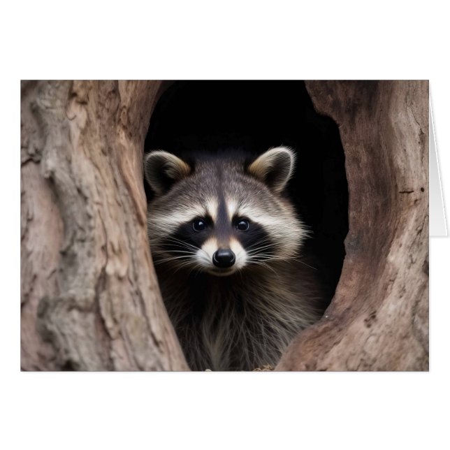 Racon dans la grotte des arbres (Devant Horizontal)