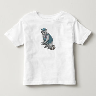 Racoon als Handwerker mit Wrench Kleinkind T-shirt