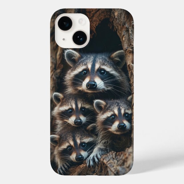 Racoon Case-Mate iPhone 14 Hülle (Rückseite)