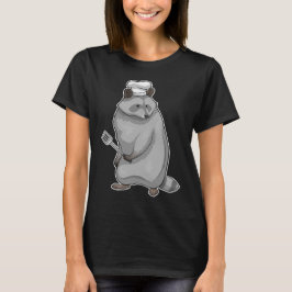 Racoon Cook Koch hat T-Shirt