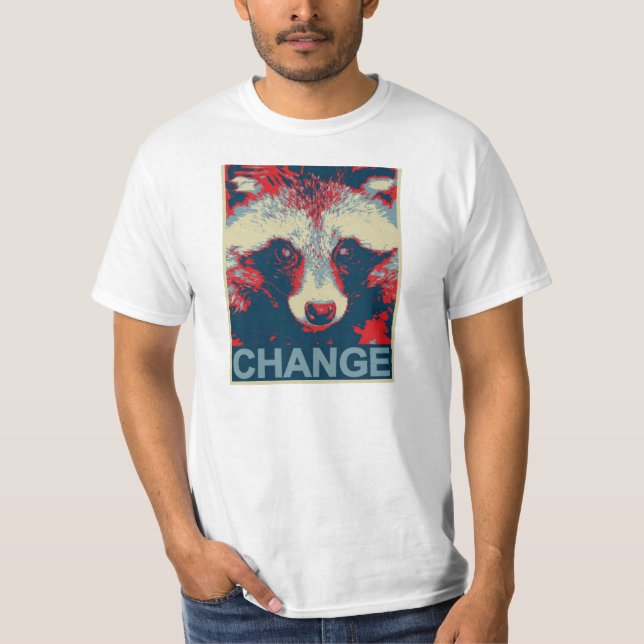 Racoon für prezident T-Shirt (Vorderseite)
