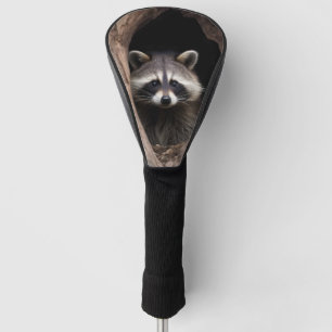 Racoon in der Baumhöhle Golf Headcover