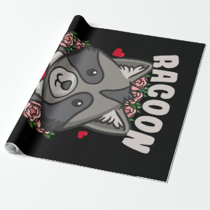 Racoon Mama Geschenk für die Mama des Eigentümer Geschenkpapier