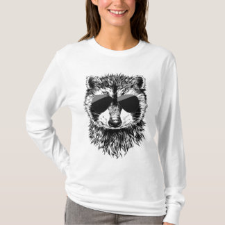 Racoon mit Sonnenbrille Tier T-Shirt