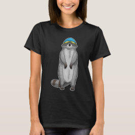 Racoon Schwimmhaube T-Shirt