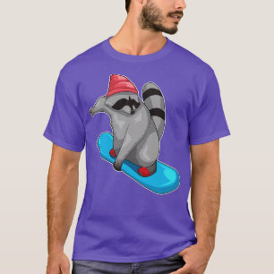 Racoon Snowboard Wintersport T-Shirt