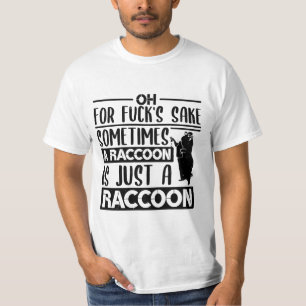 Racoon trash trash panda thief cat street T-Shirt