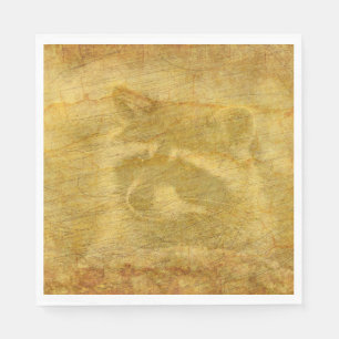 Racoon Vintag Paper Serviette