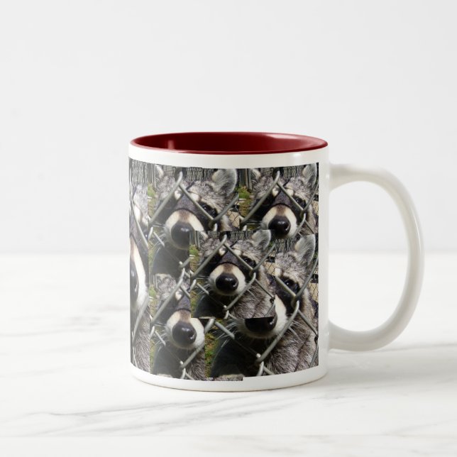 Racoonproblem Zweifarbige Tasse (Rechts)