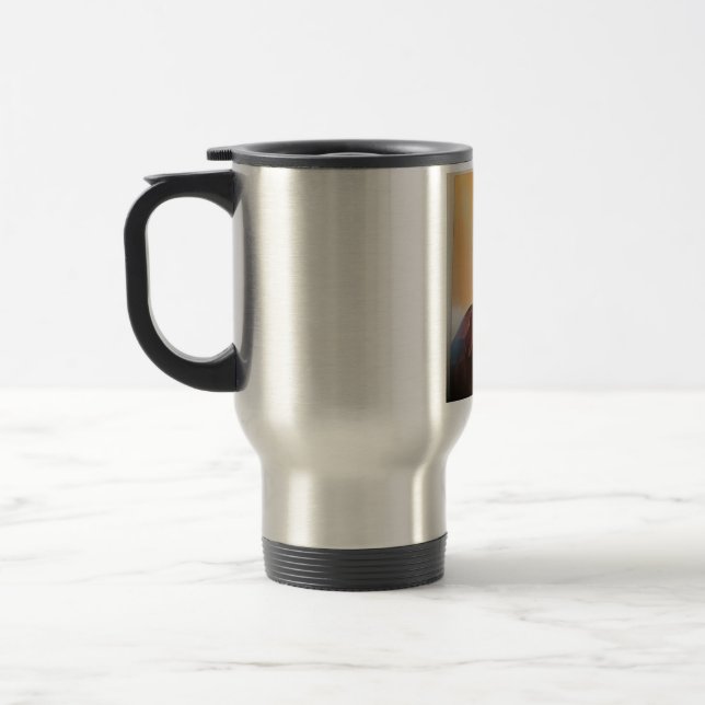 Racquel Evans. Mug Reisebecher (Links)