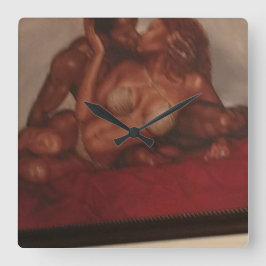 Racquel Evans Wall Clock Quadratische Wanduhr
