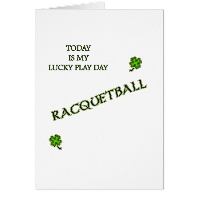 Racquetball de jour de jeu (Devant)