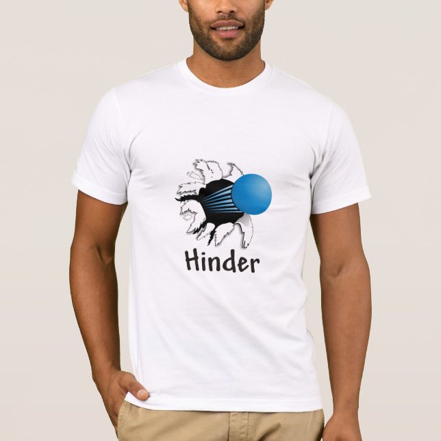 Racquetball-Hinder-Shirt T-Shirt (Vorderseite)
