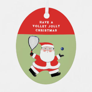Racquetball-Weihnachtsandenken Ornament Aus Metall