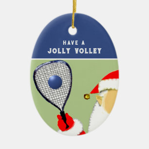 Racquetballspieler-Geschenk zum Urlaub Keramik Ornament