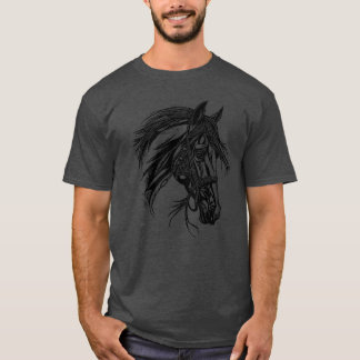 Racy Horse mit Mane Horse Dressage Reittier gir T-Shirt