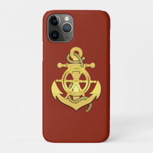 Rad/Ankerziegelrot/Gold des Schiffes Case-Mate iPhone Hülle
