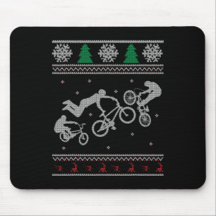 Rad Bmx-Shirt - Weihnachten im Juli - Schneeflocke Mousepad
