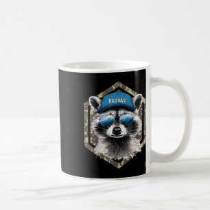 Rad Dad Camo Dad Retro Vatertag Lustiger Waschbär Kaffeetasse