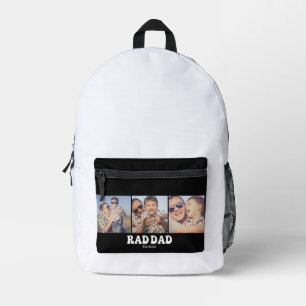 Rad Dad Est. Retro 3 Foto Bedruckter Rucksack