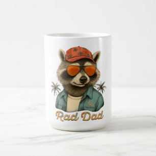 Rad Dad Lustiger Glücklicher Vatertag Vintage Kaffeetasse