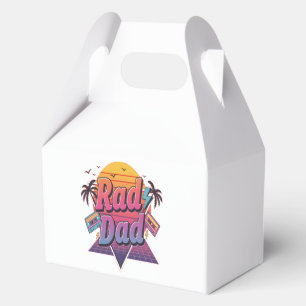 Rad Dad – Retro 80er Neon-Stil für coole Väter Geschenkschachtel