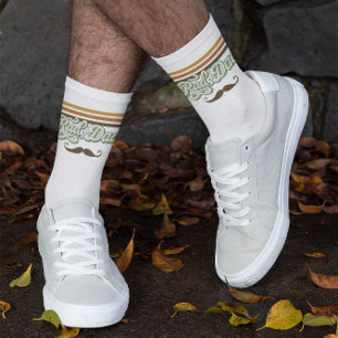 Rad Dad Retro Streifen   Vintage Vatertag Socken