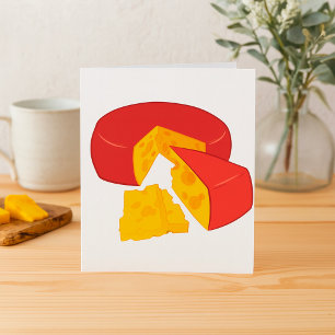 Rad der Einladungen von Käse