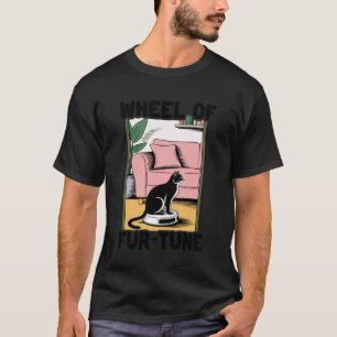 Rad der Fur-Tune-Katzen-Witz-Roboter-Staubsauger-R T-Shirt