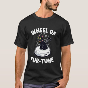 Rad der Fur-Tune Roboter-Staubsauger Lustige Katze T-Shirt
