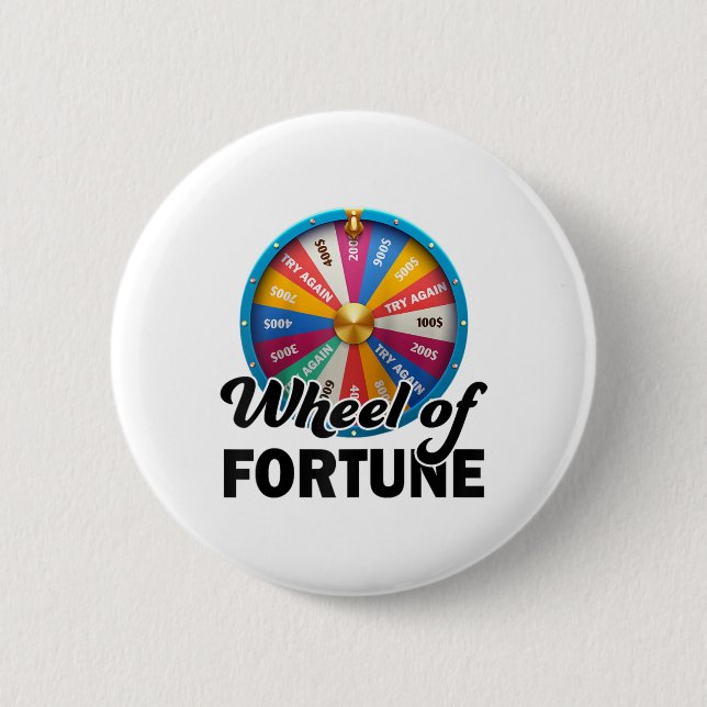 Rad der Glückskleidung Vathers Day Wheel of Fort Button (Vorderseite)