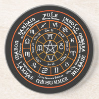 Rad der Jahr-trinkenden Untersetzer