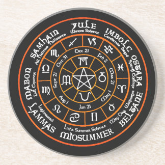 Rad der Jahr-trinkenden Untersetzer