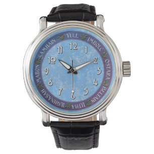 Rad der Jahr-Wintermonate Armbanduhr
