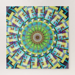Rad des Fortune Abstrakt Boho Groovy Fraktal Art