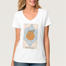 Rad des Fortune-Tarot-Karte modern Major Arcana T-Shirt