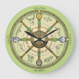 Rad des Jahres Große Wanduhr