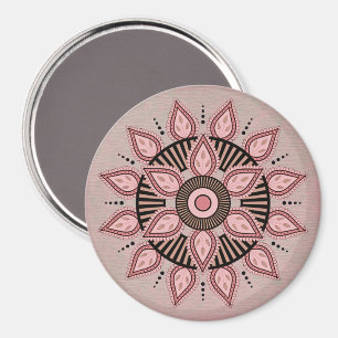 Rad des Lebens Mandala Magnet