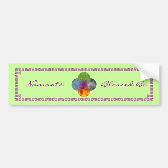 Rad des Seins - Grün Autoaufkleber (Vorne)