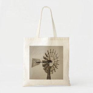 Rad eines Windmühle Sepia Tote Bag Tragetasche