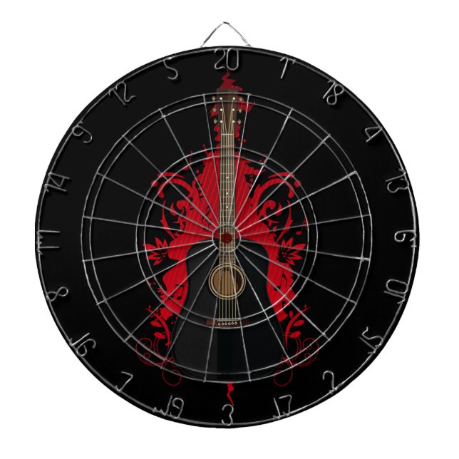 Rad Gitarre  Dartscheibe (vorne)